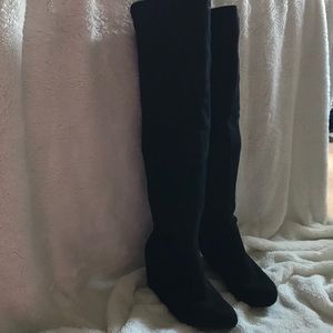 Chinese Laundry 7.5” Faux Suede OTK Boots